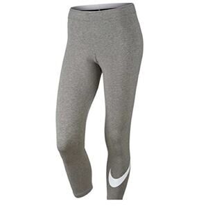 Nike Heather Gray/White Club Capri Cozy Leggings